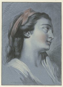Head of a Young Woman by Jean Francois Janinet
