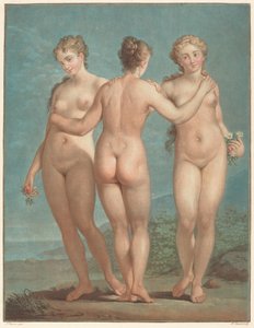 The Three Graces by Jean Francois Janinet