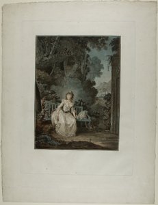 Madame Dugazon in the Opera “Nina, or The Woman Maddened by Love” by Jean Francois Janinet