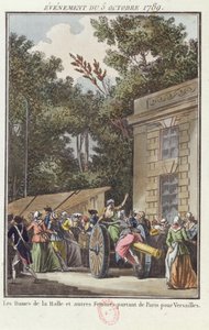 The Women of Les Halles Marching to Versailles, 5th October 1789 by Jean Francois Janinet