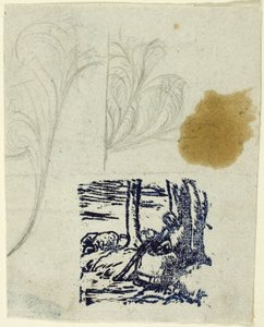 Little Shepherdess, Seated by Jean Francois Millet