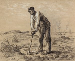Man with a Hoe by Jean Francois Millet