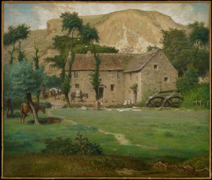 The Farm House by Jean Francois Millet