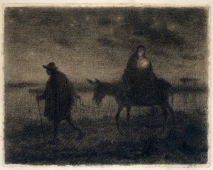 The Flight Into Egypt by Jean Francois Millet
