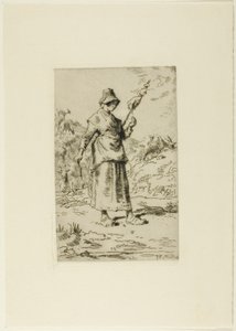 The Spinner by Jean Francois Millet
