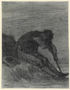 The Tired Haymaker by Jean Francois Millet