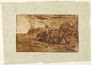 The Two Cows by Jean Francois Millet