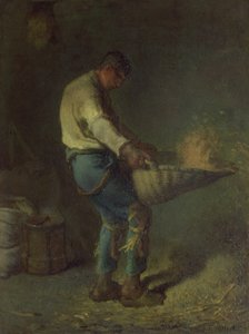 The Winnower by Jean Francois Millet