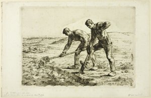 Two Men Digging