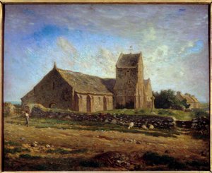 View of the Church of Greville by Jean Francois Millet