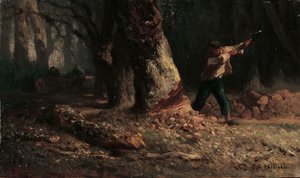 Woodcutter in the Forest by Jean Francois Millet