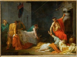 The Funeral of Miltiades by Jean François Pierre Peyron
