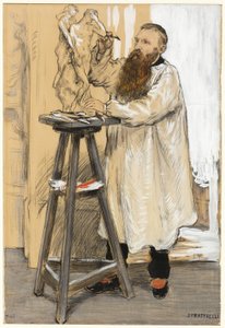 Portrait of the Sculptor Auguste Rodin in his Studio