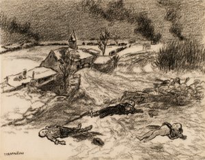 After the Battle by Jean Francois Raffaelli