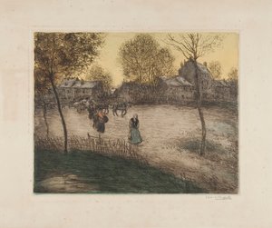 The Place of Revolt by Jean Francois Raffaelli