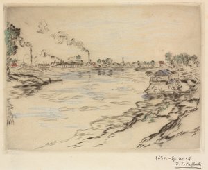 La Seine, à Asnières by Jean Francois Raffaelli