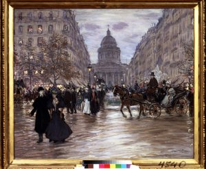 Boulevard Saint Michel by Jean Francois Raffaelli