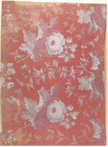 Design for Patterned Silk, ca. 1780-1825 by Jean François Bony.