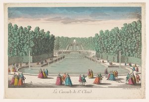 View of the Cascades of the Garden of the Château de Saint-Cloud by Jean François Daumont