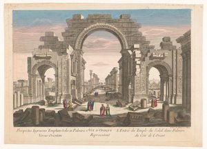View of the Ruins of the Arch of the Colonnade in Palmyra, Seen from the East