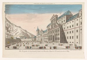 View of the El Escorial Monastery Complex Near Madrid from the South Side by Jean François Daumont