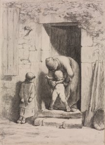 Maternal Solicitude by Jean Francois Millet