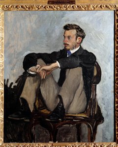 Portrait of the Painter Pierre Auguste Renoir by Jean Frederic Bazille