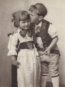 Switzerland: Appenzell, children in national costume