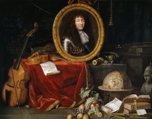 Allegory of Louis XIV, Protector of Arts and Sciences by Jean Garnier