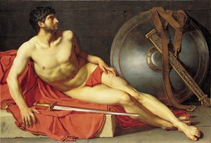 Dying Athlete or Wounded Roman Soldier by Jean Germain Drouais