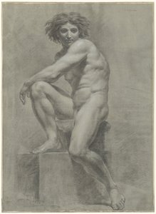 Seated Male Nude Solleticare