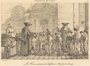 The Brothers Lead the Children, at St. Nicolas des Champs by Jean Henri Marlet