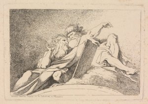 The Two Prophets by Jean Honoré Fragonard after Annibale Carracci