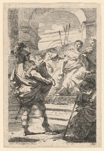 Mucius Scaevola by Jean Honoré Fragonard after Giovanni Battista Tiepolo