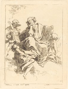 Saint Luke by Jean Honoré Fragonard after Giovanni Lanfranco