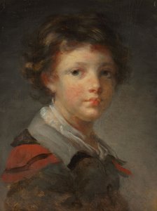 A Boy in a Red-lined Cloak, 1780s by Jean Honore Fragonard