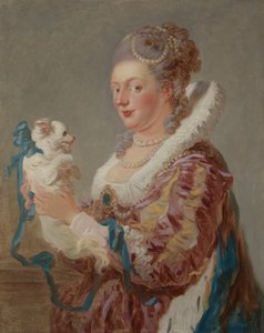A Woman with a Dog by Jean Honore Fragonard