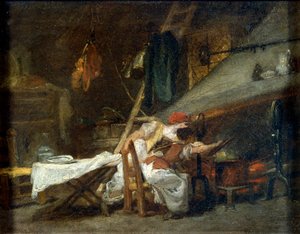 At the Stove by Jean Honore Fragonard