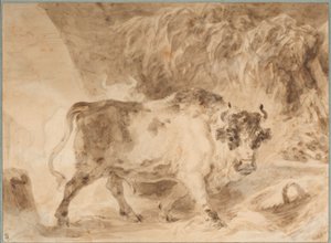 Bull of the Roman Campagna by Jean Honore Fragonard