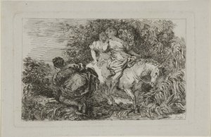 Cloelia and Her Companions by Jean Honore Fragonard
