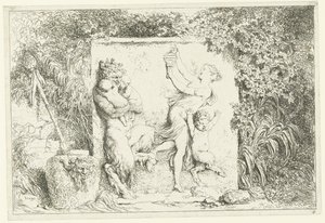 Dance of satyrs (series title: Bacchanals) by Jean Honore Fragonard
