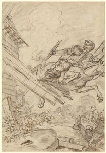 Don Quixote Attacking the Windmill by Jean Honore Fragonard
