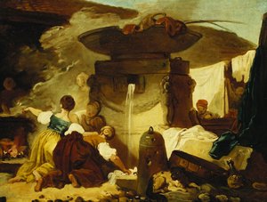 The Washerwomen at the Fountain