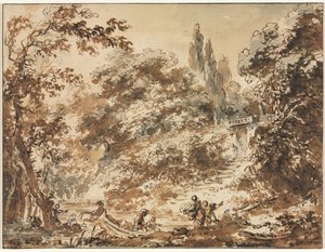 Scene in a Park by Jean Honore Fragonard