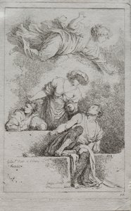 The Disciples at the Tomb by Jean Honore Fragonard