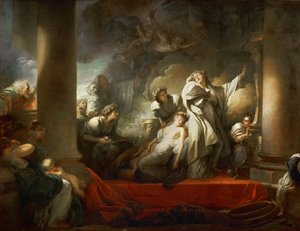 The High Priest Coresus Sacrificing Himself to Save Callirhoe by Jean Honore Fragonard