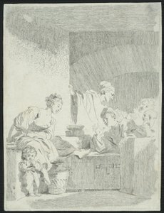 The Interior by Jean Honore Fragonard