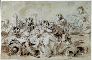 The Aggressor Punished by Jean Honore Fragonard