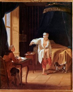 The Rising of Voltaire at Ferney by Jean Huber