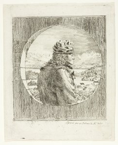 Voltaire Seen in Profile by Jean Huber